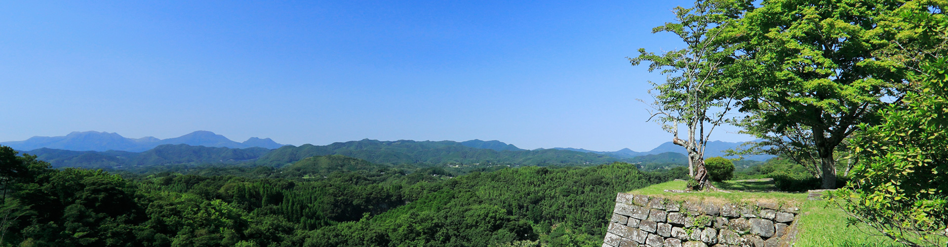 岡城跡と阿蘇外輪